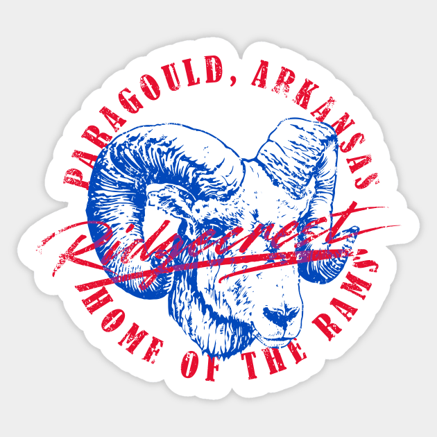 Ridgecrest Rams Sticker by rt-shirts